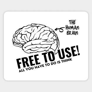 The Human Brain - Free To Use! Magnet